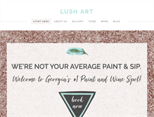 Tablet Screenshot of paintwithlushart.com